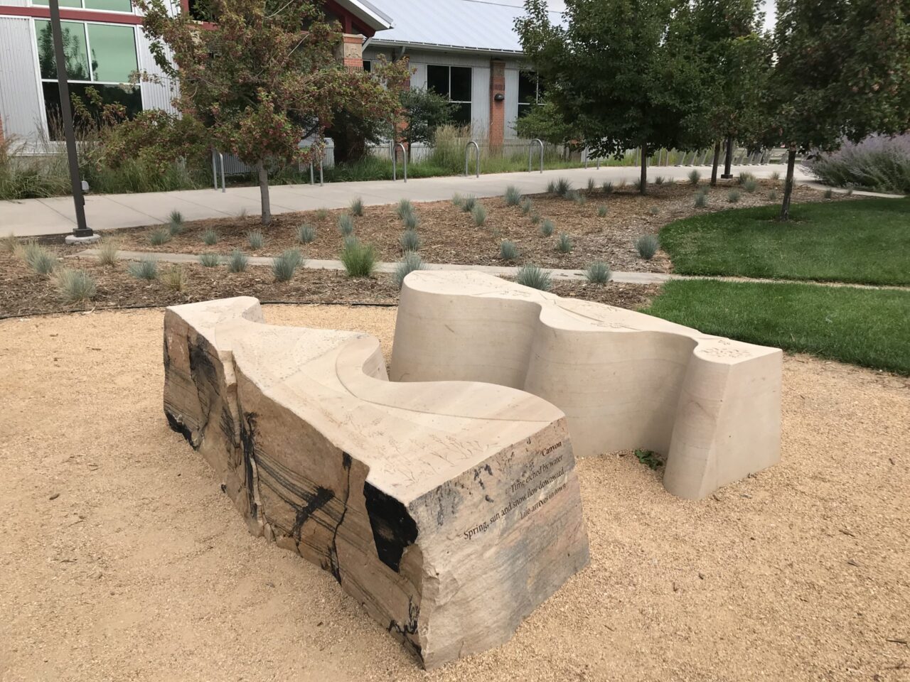 The wayside of Conveyance representing the canyon.