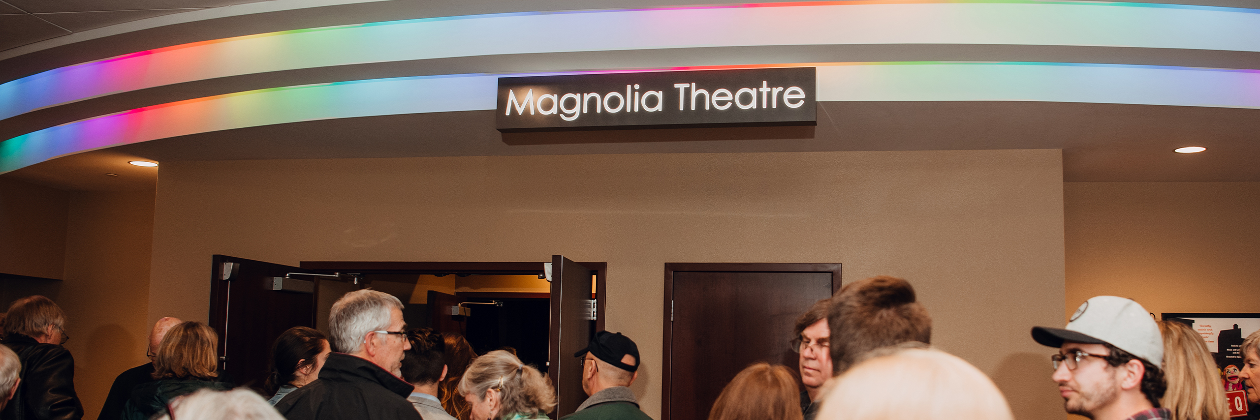 A view from outside of Magnolia Theatre.