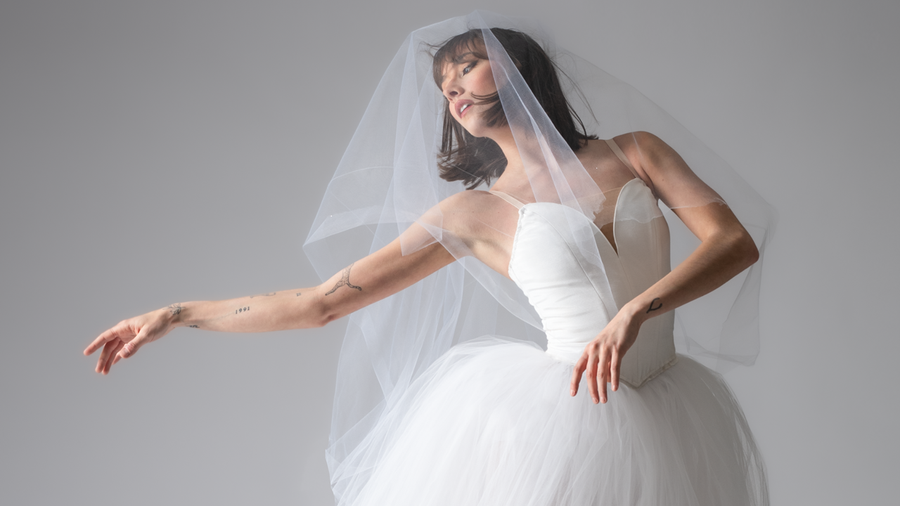 ballet dancer dressed in white named Giselle