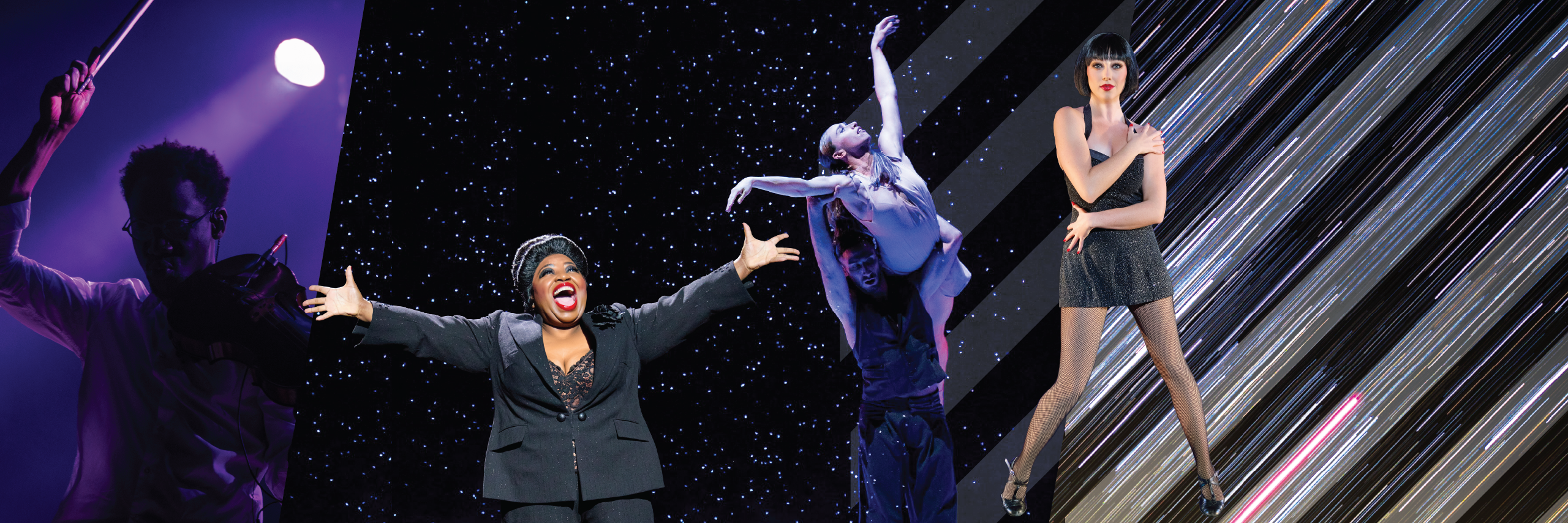 A collage of different show images.